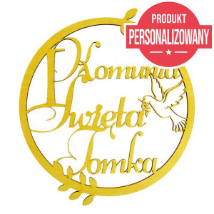 Koło na Komunię Świętą ozdoba na ściankę obręcz
