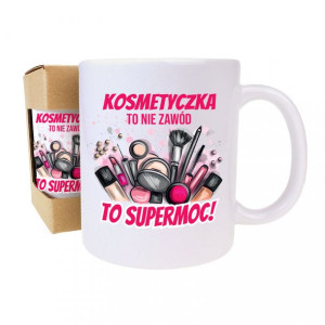 Prezent na urodziny kubek upominek dla kosmetyczki