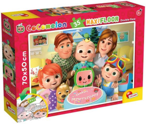 Puzzle dwustronne podłogowe 35el. Najlepsi przyjaciele 91034 LISCIANI Cocom