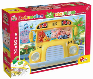 Puzzle dwustronne podłogowe 35el. Mali odkrywcy 91041 LISCIANI Cocomelon