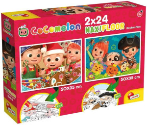 Puzzle dwustronne podłogowe 2x24el. Dzień zaczyna się od piosenki 91102 LIS