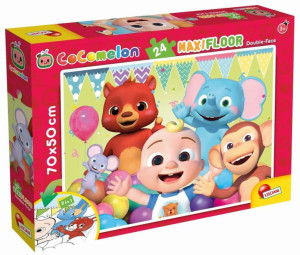 Puzzle dwustronne podłogowe 24el. Warzywa pomagają nam rosnąć 91003 LISCIAN