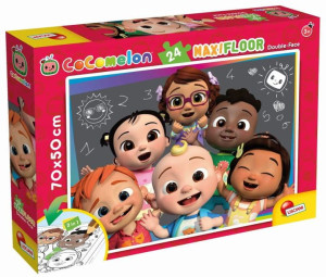 Puzzle dwustronne podłogowe 24el. Pouczmy się razem 90990 LISCIANI Cocomelo