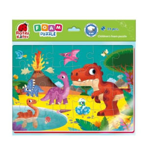 Miękkie puzzle piankowe  A4 Śmieszne zdjęcia Dinozaury Roter Kafer