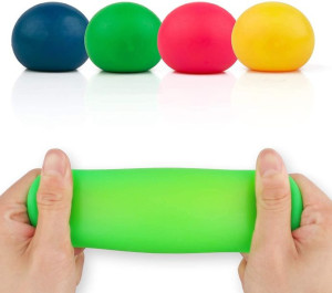 GNIOTEK ściskacz emotikon buźki z mąką fluo piłki