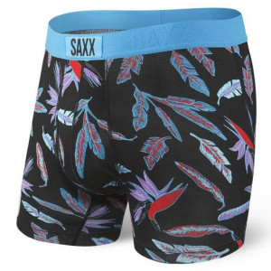 Bokserki męskie wygodne SAXX ULTRA Boxer Brief Fly liście rajskich ptaków -