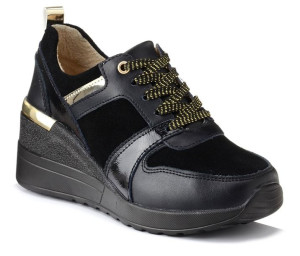 Sneakersy damskie na koturnie S.BARSKI AL21405