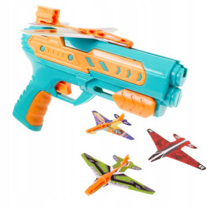 Pistolet Wyrzutnia Samolotów Automat + Samoloty