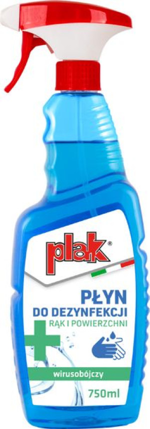 Płyn Do Dezynfekcji Rąk I Powierzchni, Atomizer Plak 750ml