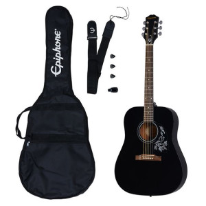 Epiphone Starling Acoustic Player Pack Ebony Gitara Akustyczna Zestaw