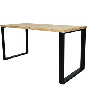 Biurko Neptun LOFT metal Dąb Craft Złoty 120x70
