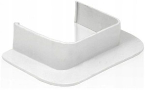 Wpust czołowy do korytka koryta kanału PVC 60x45mm