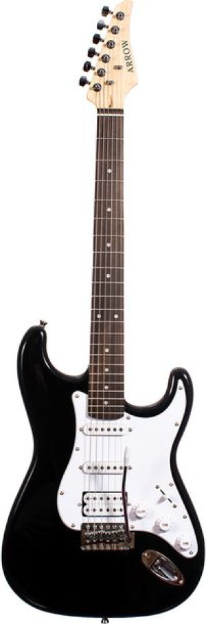 Arrow St 211 Deep Black Rosewood/white Gitara Elektryczna