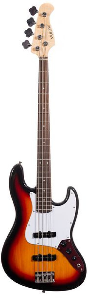 Arrow Louisiana 4 Bass Sunburst Rosewood/white Gitara Basowa