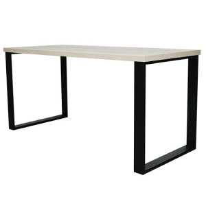 Biurko Neptun LOFT metal Dąb halifax biały 120x70