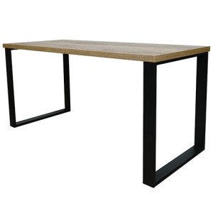Biurko Neptun LOFT metal Dąb Halifax tabak 120x70