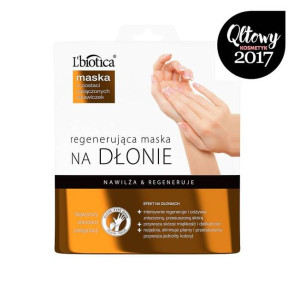 L'BIOTICA Maska Regenerująca na dłonie-w nasączone rękawiczki 1 para