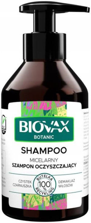 BIOVAX Botanic Szampon Micelarny Czystek i Czarnuszka 200 ml