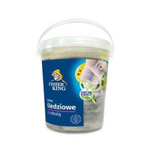 Filety śledziowe z cebulą 1100g Fisherking