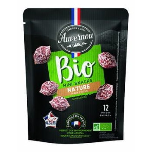 Mini snack naturalny organiczny 60g Auvernou