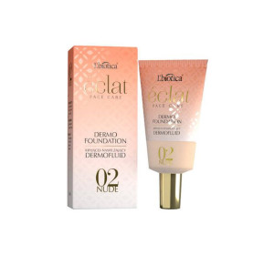 L'BIOTICA Eclat Dermofluid kryjąco-nawilżający 02 nude 45 ml