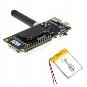 Płytka rozwojowa TTGO LoRa 433MHz WiFi ESP32 OLED 0.96" Akumulator