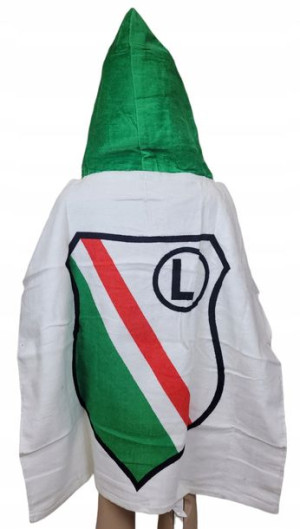 LEGIA WARSZAWA PONCHO RĘCZNIK Kąpielowy Ponczo