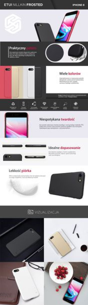 Etui Nillkin Frosted iPhone 7/8/SE 2020 - Black