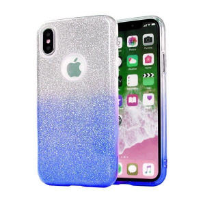 Etui Glitter Sam S20+ G985 niebieski /blue