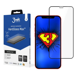 3MK HardGlass Max iPhone 13 Mini czarny/black, FullScreen Glass