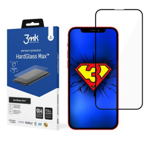 3MK HardGlass Max iPhone 13/13 Pro czarny/black, FullScreen Glass