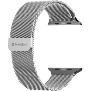 SwitchEasy Pasek Mesh do Apple Watch 38/40/41mm srebrny