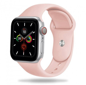 Gk Silicon Strap Apple Watch 1/2/3/4/5/6/7/se (42/44/45mm) Light Pink