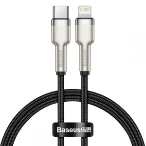 Baseus Cafule Metal Lightning Cable Pd20w 25cm Black