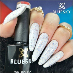 Lakier hybrydowy SR 24 SPRINKLES 10 ml Bluesky 10ml NUDE PASTELOWY