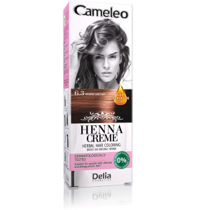 Cameleo henna ziołowa do włosów 6.3 złoty kasztan Nowy Delia Cosmetics brąz