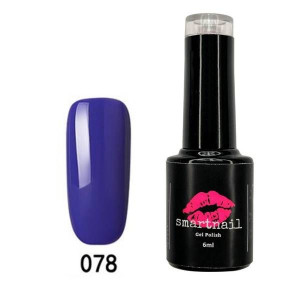 078 Smartnail Lakier hybrydowy Blue 6ml 6g NIEBIESKI Odcienie niebieskiego