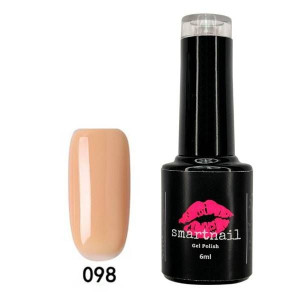 098 Smartnail Lakier hybrydowy 6ml 6g NUDE PASTELOWY KREMOWY