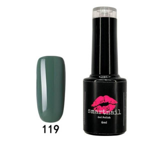 119 Smartnail Lakier hybrydowy Khaki Zielone 6ml 6g PASTELOWY ZIELONY Odcie