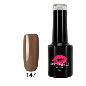 147 Smartnail Lakier hybrydowy chocolate  6ml 6g BRĄZOWY