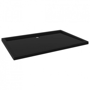 BRODZIK PROSTOKĄTNY Prysznicowy ABS Czarny 80x120