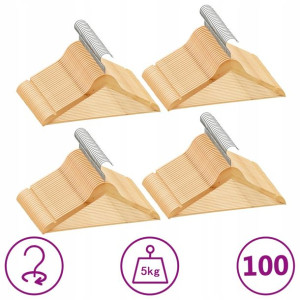 Wieszak Na Ubrania Wieszaki Ubraniowe 100 Szt.