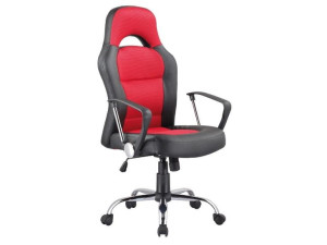 Fotel Obrotowy Q-033 Czarny/czerwony