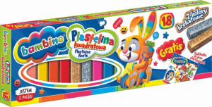 BAMBINO Plastelina kwadratowa 18 kolorów