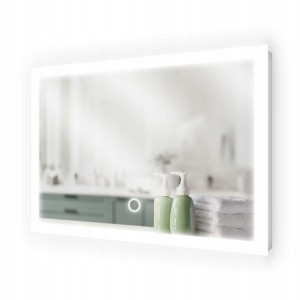 Lustro Led 80x80 Z Włącznikiem Dotykowym Atena