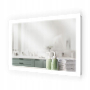 Lustro Led Podświetlane Łazienkowe 100x70 Atena