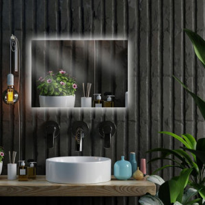 Lustro Led Podświetlane Łazienkowe 90x50 Demeter