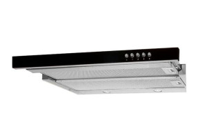 Okap teleskopowy AKPO WK-7 LIGHT GLASS 50 INOX CZARNY (500mm  kolor inox, f