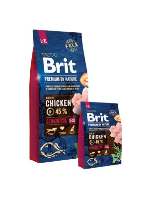 BRIT PREMIUM BY NATURE Senior Large / Extra Large Chicken 15kg