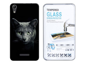 Wiko Lenny 4 Kreatui Etui Nadruk Fotocase + Szkło